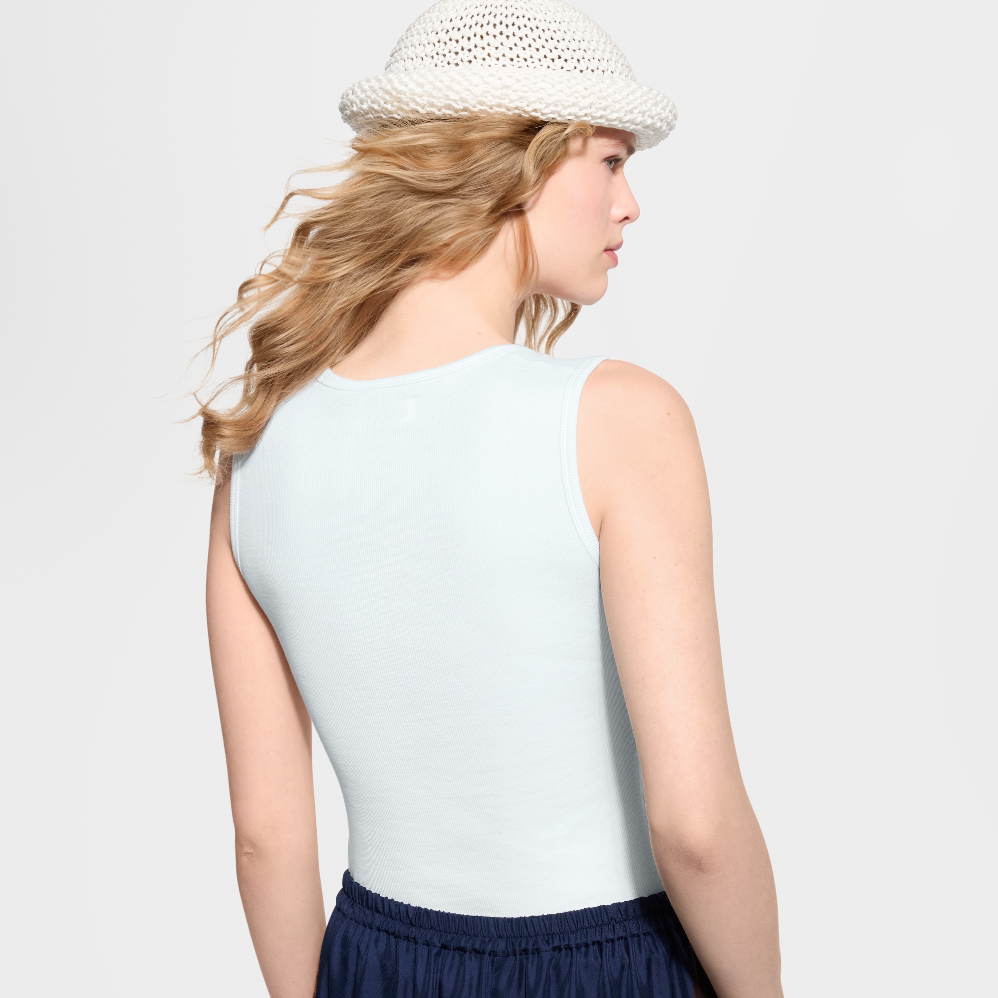 LOUIS VUITTON ホワイト タンクトップ S Ribbed Tank Top - Luxury White | LOUIS VUITTON